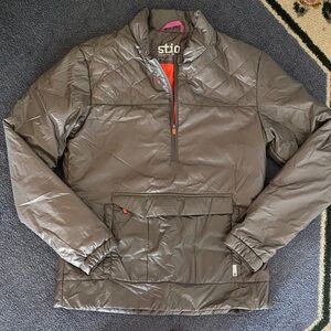 Stio Women's Rare Thermore Anorak Pullover Grey Puffer Jacket